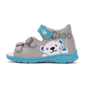 Ponte20 fiú supinált gyerekszandál - szürke, oldalán jegesmaci-DA05-5-1362 - Image 1