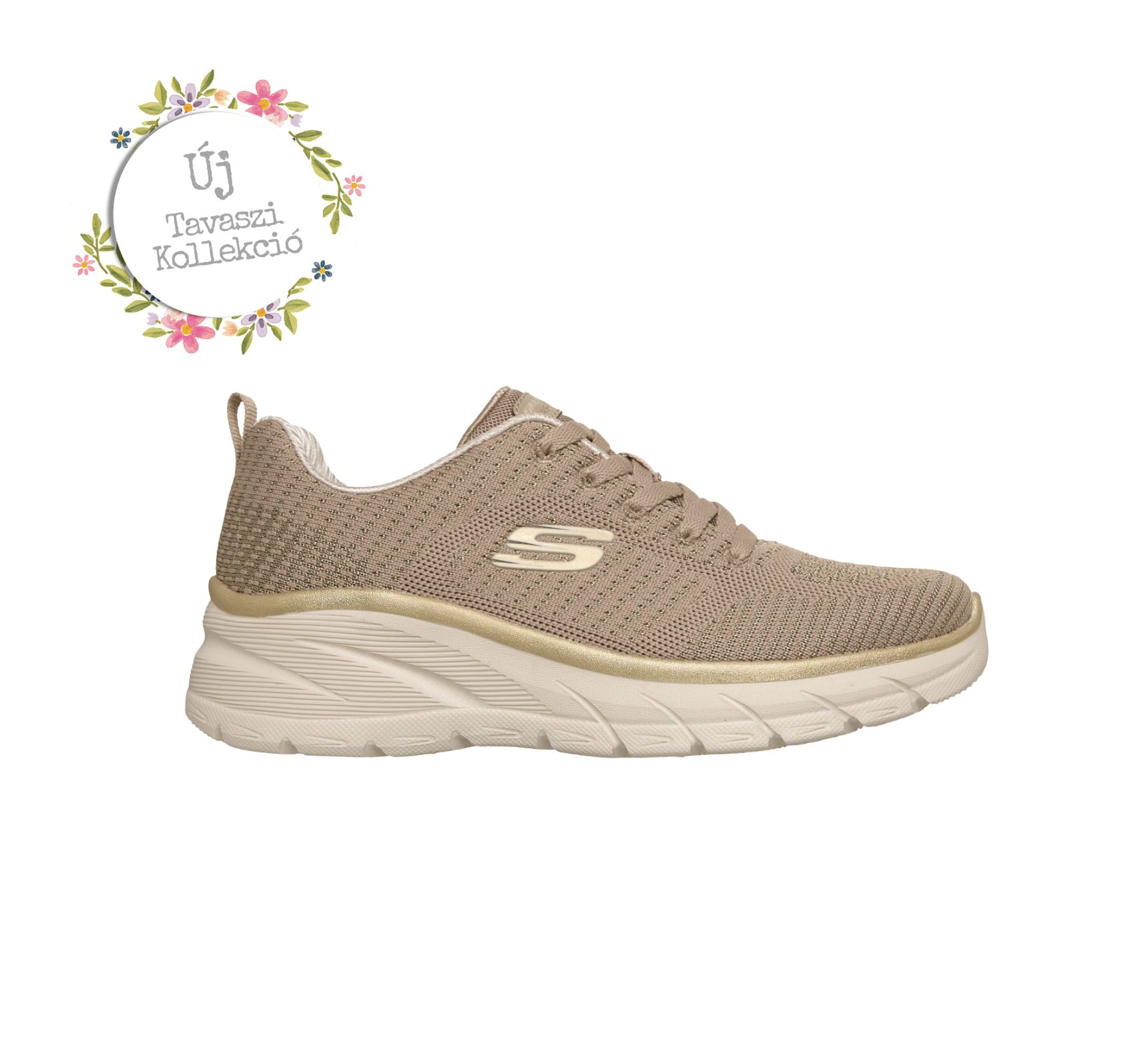 Skechers női Slip-Ins sportcipő – bézs- 150384