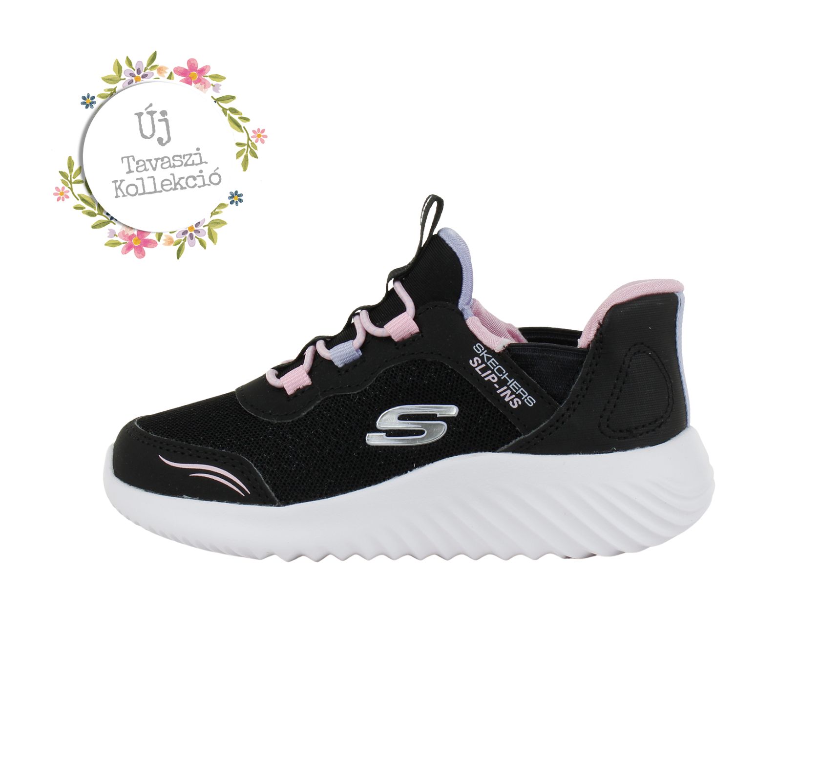 Skechers lány Slip-Ins sportcipő – fekete – 303690L