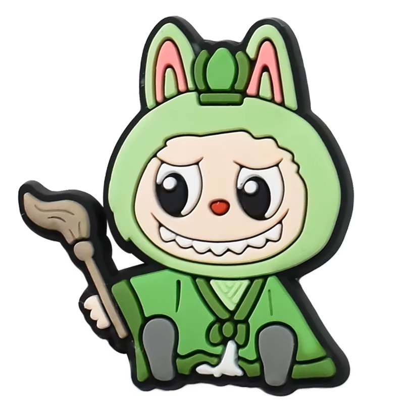 Papucs Charm – Labubu – zöld