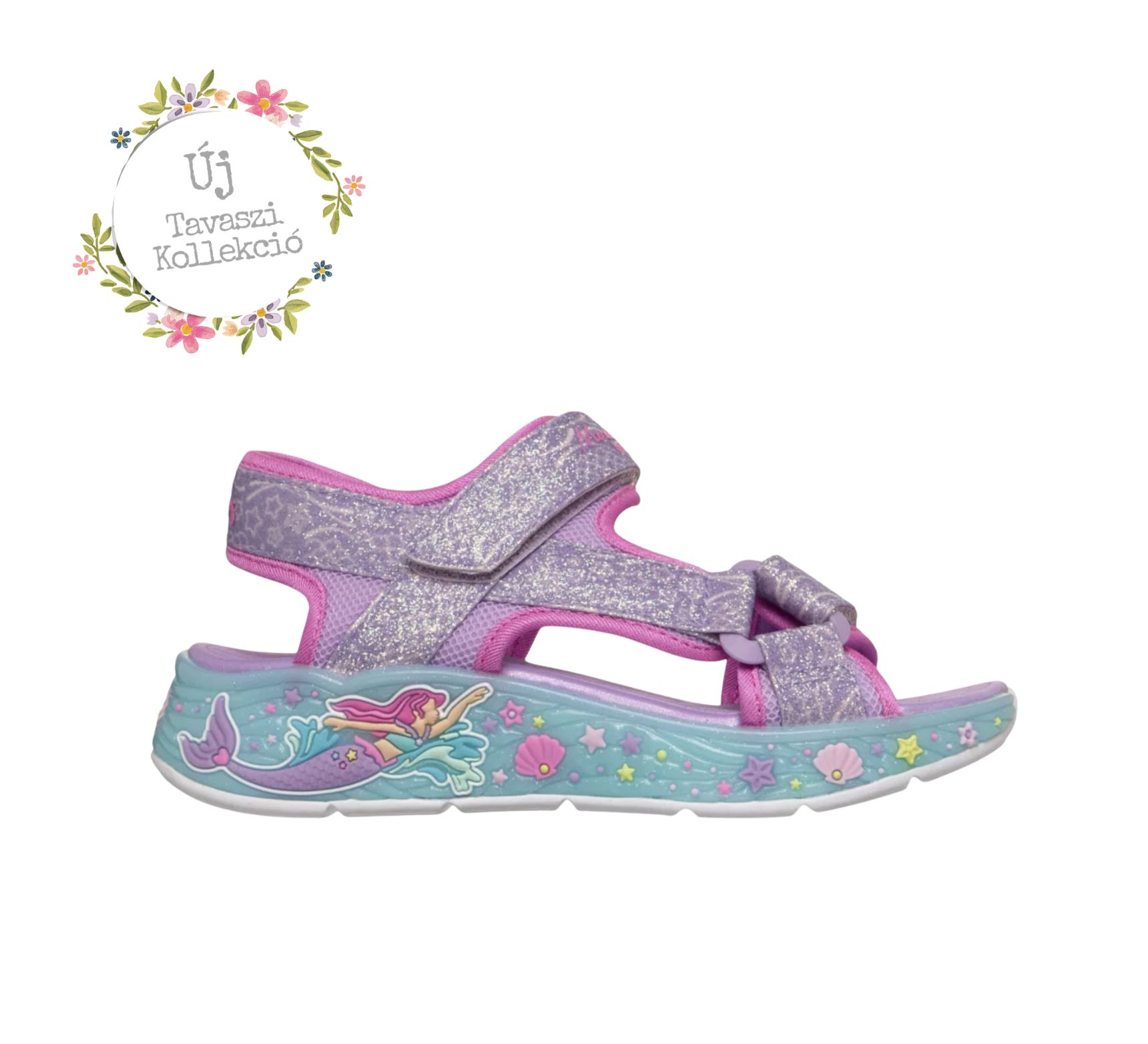 Skechers lány ledes gyerekszandál – unikornisos – 303108L
