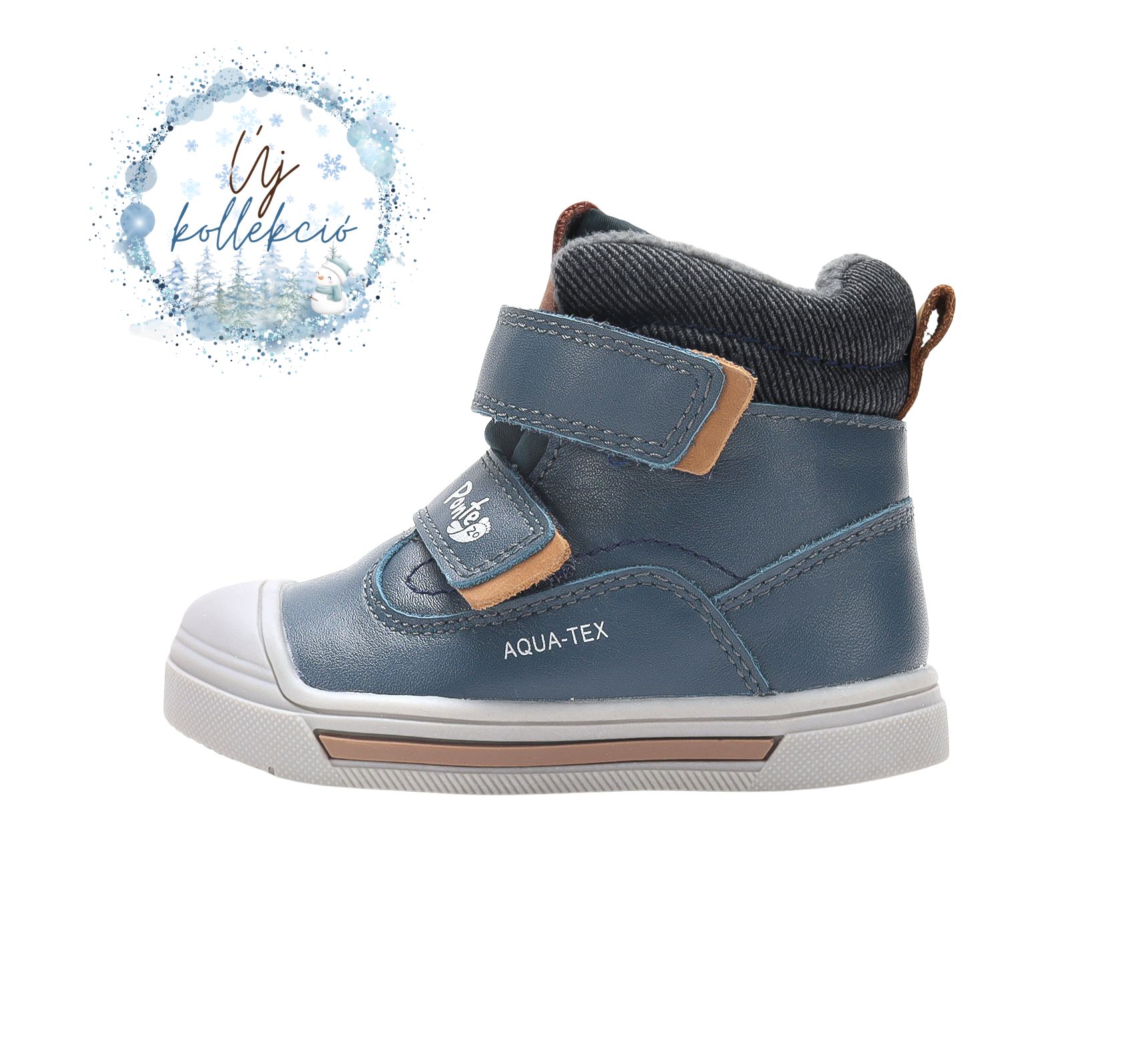 Ponte20 fiú supinált vízálló téli cipő – kék – DA06-6-2326